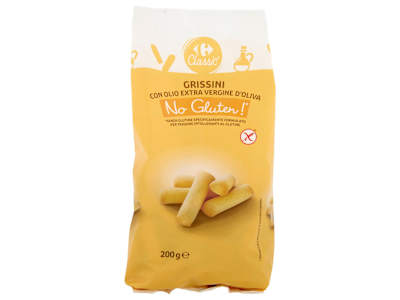 Carrefour Classic Grissini con Olio Extra Vergine d'Oliva No Gluten!* 200 g