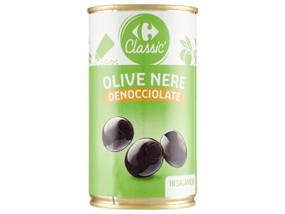 Carrefour Classic Olive Nere Denocciolate in Salamoia 345 g