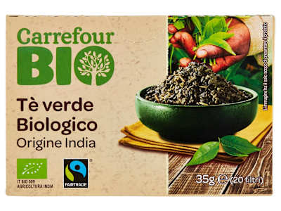Carrefour Bio Tè verde Biologico Origine India 20 x 1,75 g