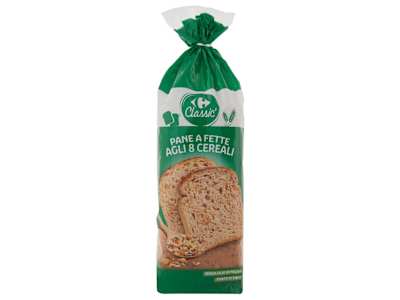 Carrefour Classic Pane a Fette agli 8 Cereali 400 g