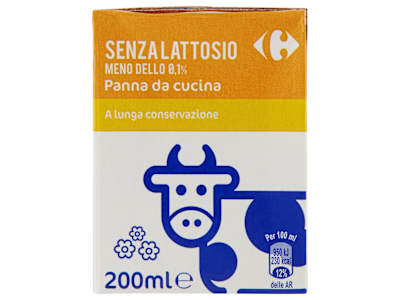Carrefour Classic No Lactose!*Senza Lattosio Panna da Cucina 200 ml
