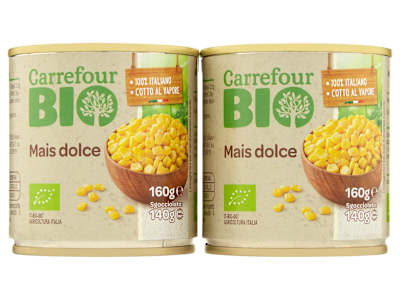Carrefour Bio Mais dolce 2 x 160 g