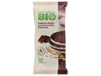 Carrefour Bio Gallette di Riso con Cioccolato fondente 4 x 34 g
