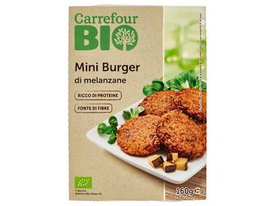 Carrefour Bio Mini Burger di melanzane 4 x 40 g