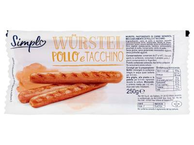 Simpl Würstel Pollo e Tacchino 250 g