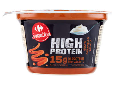 Carrefour Sensation High Protein Gusto Caramello Salato 160 g