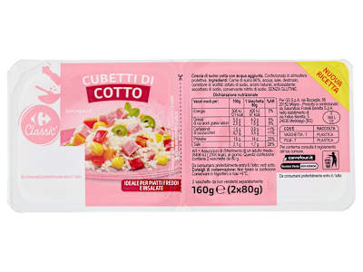 Carrefour Classic Cubetti di Cotto 2 x 80 g