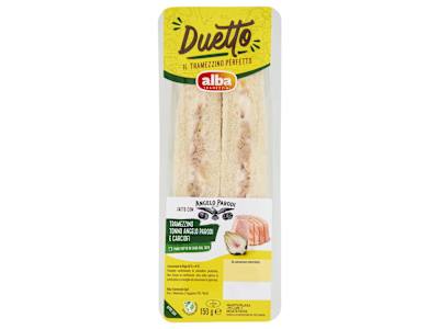 alba Tramezzini Duetto Tramezzino Tonno Angelo Parodi e Carciofi 150 g