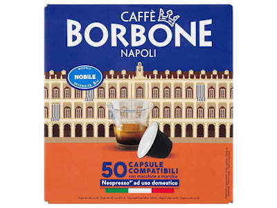 Caffè Borbone Miscela Nobile Capsule Compatibili Nespresso* ad uso domestico 50 x 5 g