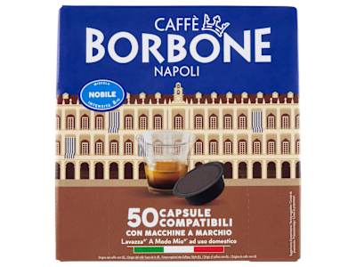 Caffè Borbone Miscela Nobile Capsule Compatibili Lavazza* A Modo Mio* ad uso domestico 50 x 7,2 g