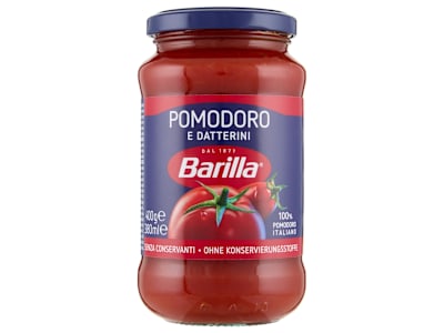 Barilla Sugo Pomodoro e Datterini 100% Pomodoro Italiano Condimento per Pasta 400g