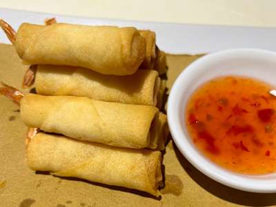 Involtini Gamberi fritte