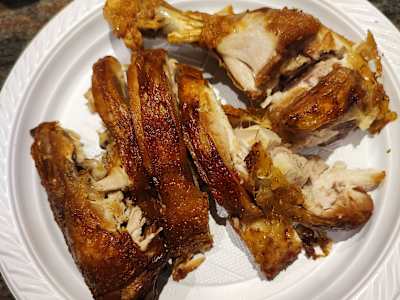Cosce di pollo fritto