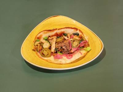 Tortilla con Pollo, Manzo e Verdure