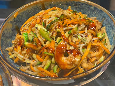 Wok di Gamberi