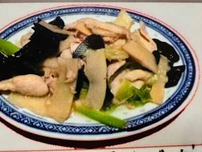 Pollo con Funghi e Bambù
