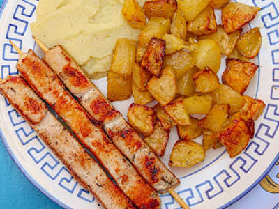 Piatto Souvlaki di Pollo