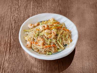 Spaghetti di Riso con Gamberi