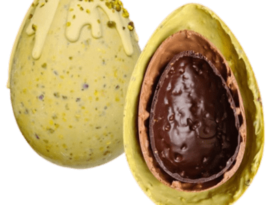 Triuovo ai 3 Cioccolati Pistacchio , Latte e fondente