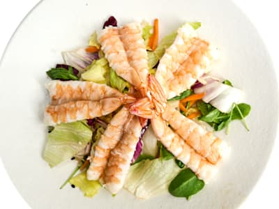 Insalata con gamberi