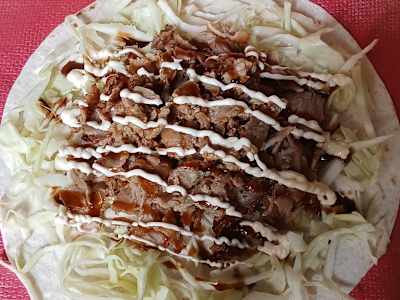Piadina cavolo kebab takoyakimayo