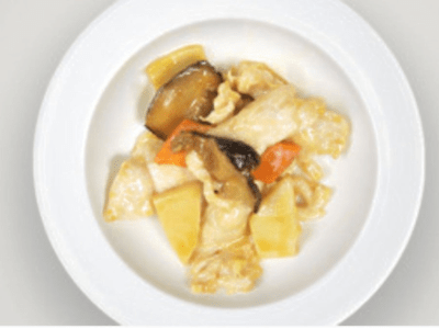 Pollo con Funghi e Bambù