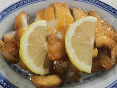 Pollo Fritto in Salsa di Limone