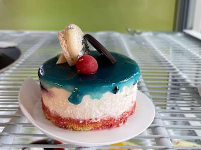 Monoporzione Crema Chantilly e Mirtilli