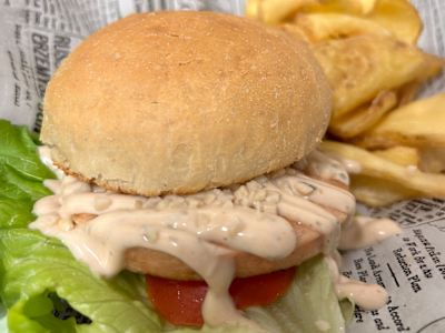 Salmon burger