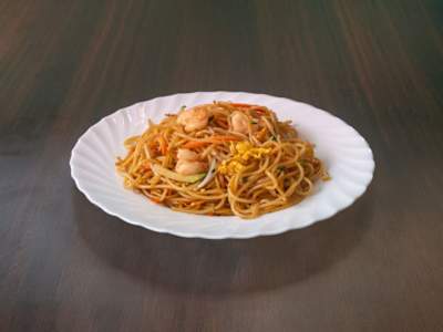 Spaghetti Saltati con Gamberi
