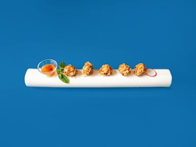 Polpettine di Gamberi e Mandorle