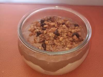 Dessert alla ricotta ( nocciola e cioccolato )