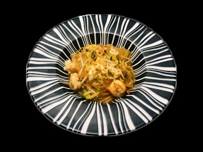 Spaghetti di Soia con Misto di Mare