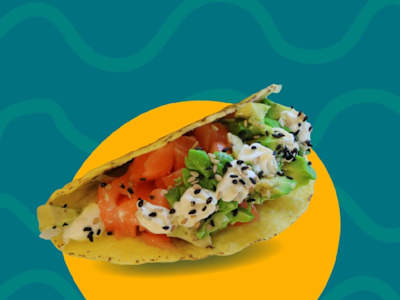 6 Salmone, avocado, philadelphia, mandorle