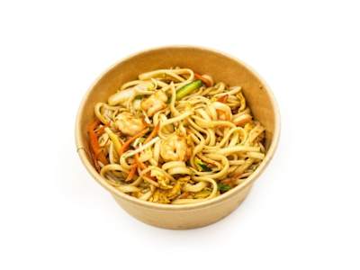 Udon con Verdure e Gamberi 232
