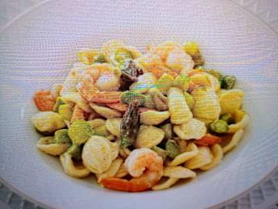 Orecchiette con Gamberi e Asparagi