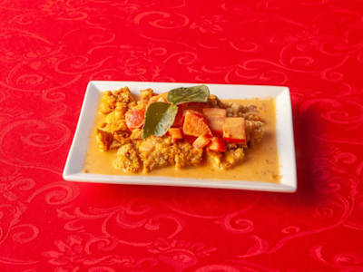 Pollo Croccante con Curry e Latte di Cocco