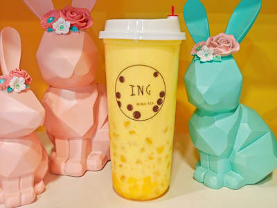Yogurt al Mango con Boba Cristallo 芒果酸奶波波