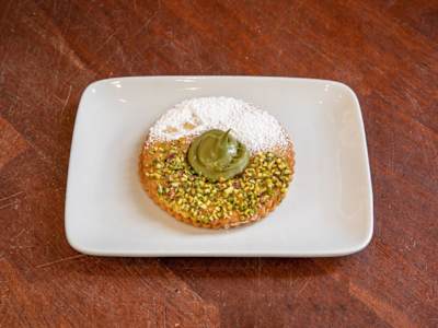 Occhio di Bue alla Crema di Pistacchio