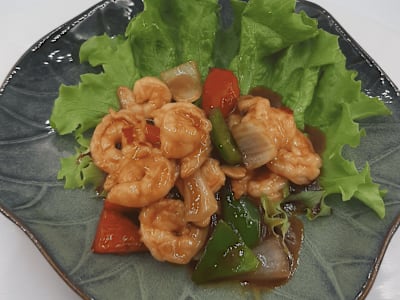 Gamberi con Salsa Piccante