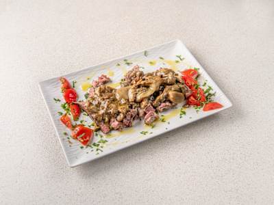 Tagliata con Funghi Porcini