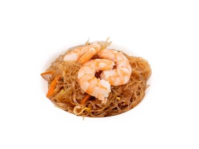 Spaghetti di Soia con Gamberi