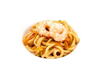 Udon con Gamberi