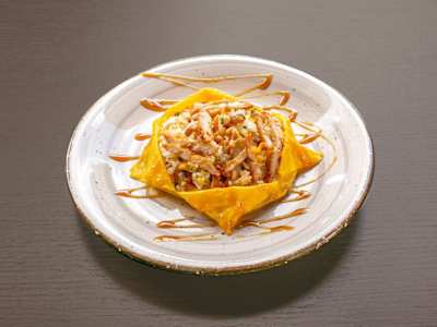 Omelette di Riso con Pollo