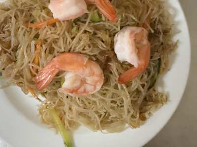Spaghetti di Riso con Gamberi