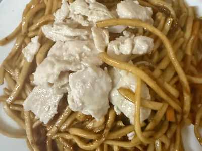 Spaghetti Saltati con Pollo