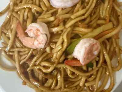 Spaghetti Saltati con Gamberetti