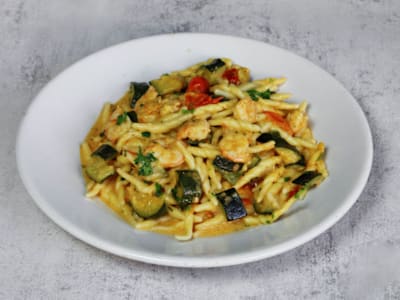Pasta con Gamberi e Zucchine