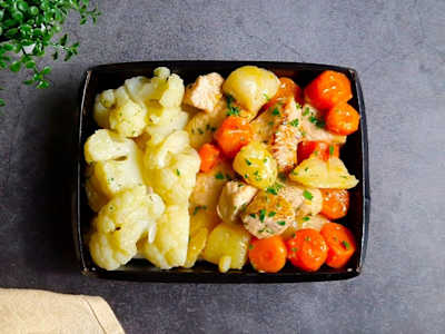 Smart Spezzatino di tacchino carote patate con cavolfiori