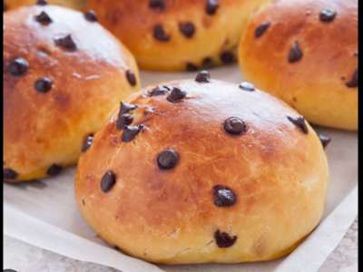 Brioche con Gocce di Cioccolato